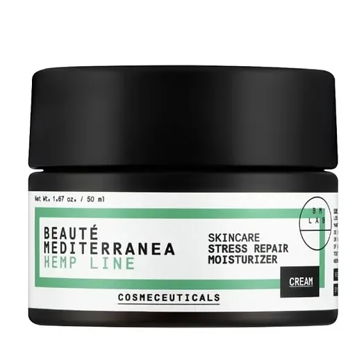 Крем для обличчя "Суперзелений зволожувальний" Hemp Line Cream Super Green Moisturizer Beauté Mediterranea, 50