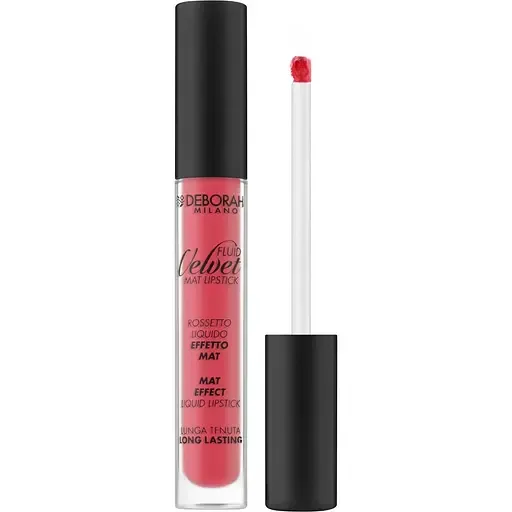 Рідка помада для губ Deborah Fluid Velvet матова відтінок 02 Romantic Pink 8 мл