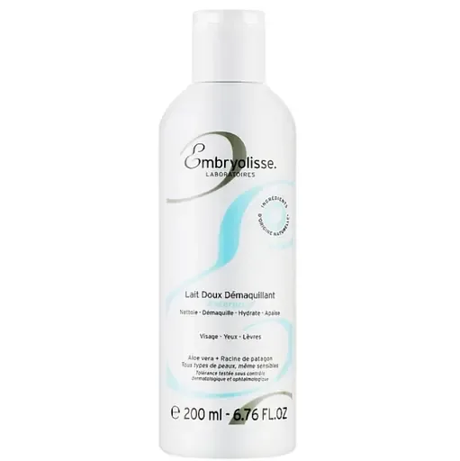 Ніжне молочко для видалення водостійкого макіяжу 4 в 1 Embryolisse Gentle Waterproof Make-up Remover Milk 200 мл