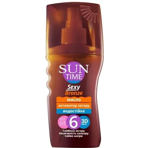 Олія Біокон Sun Time SPF 6 Sexy Bronze Активатор засмаги 150 мл
