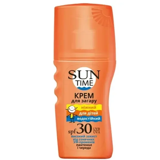 Крем для засмаги Біокон Sun Time SPF 30 Ніжний для дітей 150 мл