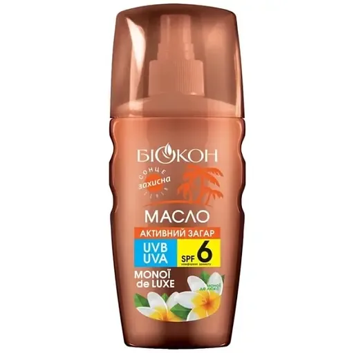 Олія Активна засмага Біокон Моной де люкс SPF-6 160 мл