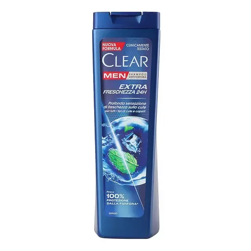 Шампунь проти лупи Clear Men Extra Freschezza Екстра свіжість 24 години 225 мл