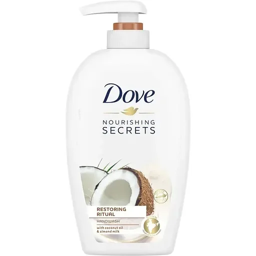 Рідке крем-мило Dove Nourishing Secrets з кокосовою олією та мигдальним молочком 500 мл