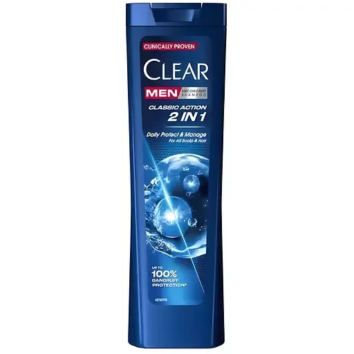 Шампунь-бальзам Clear 2 в 1 Актив спорт проти лупи 225 мл (8720181455971)