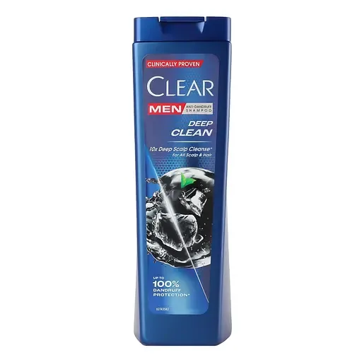 Шампунь проти лупи Clear Men Deep Clean Глибоке очищення 225 мл