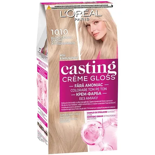 Крем-фарба для волосся без аміаку L'Oreal Paris Casting Creme Gloss 1010 Холодна Ваніль (3600524095192)