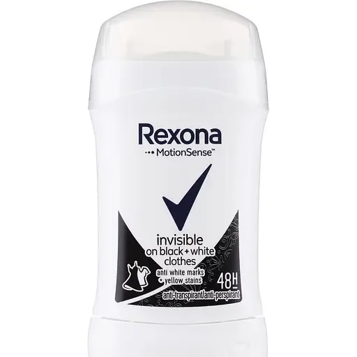 Антиперспірант Rexona Invisible On black+white стік 40 мл