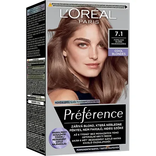 Стійка фарба для волосся L'Oreal Paris Preference 7.1 Iceland Ash Blonde 174 мл