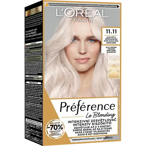 Стійка фарба для волосся L'Oreal Paris Preference 11.11 Ультраблонд Холодний попелястий 174 мл