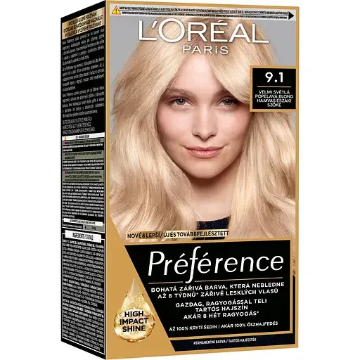 Стійка фарба для волосся L'Oreal Paris Preference 9.1 Viking Light Ash Blonde 174 мл