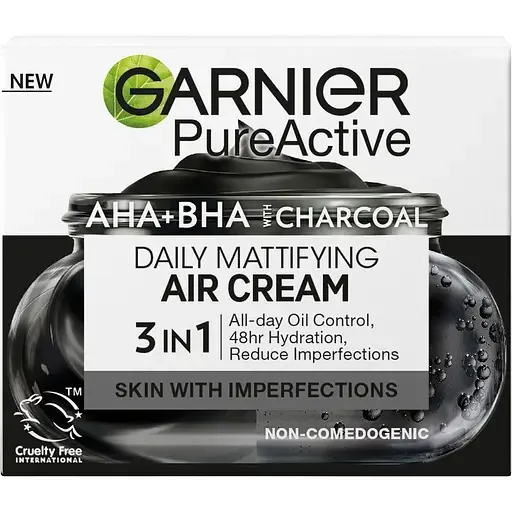 Зволожувальний крем Garnier Pure Active для надання матовості шкіри обличчя 50 мл