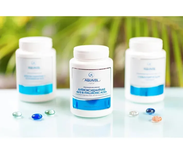 Альгінатна маска Антиоксидантна Q10 Hyaluronic Acid Aquaveil