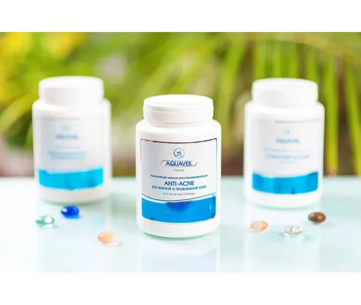 Альгінатна маска Відновлювальна ANTI-ACNE для жирної і проблемної шкіри Aquaveil