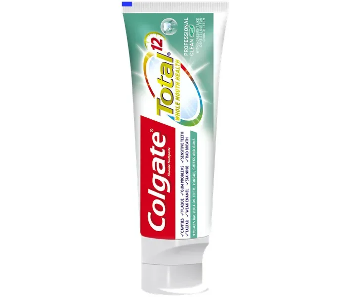 Зубна паста комплексна Colgate Total 12 Професійне чищення Гель, 75 мл