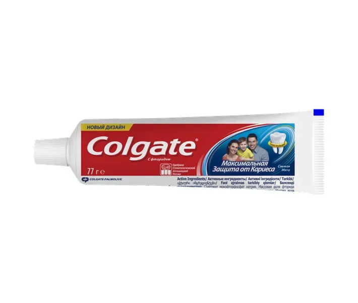 Colgate Максимальний захист від карієсу Свіжа м'ята зубна паста, 100 мл (7891024149102)