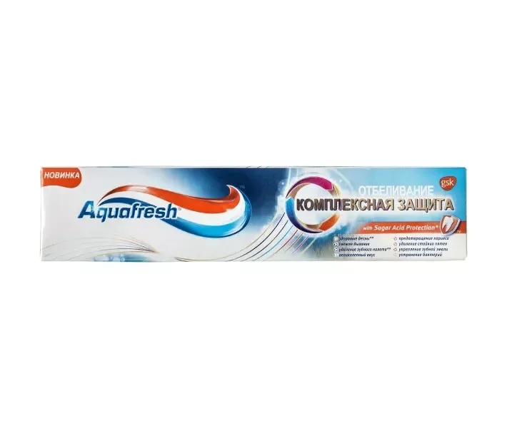 Зубна паста Aquafresh Комплексний захист, Відбілювання