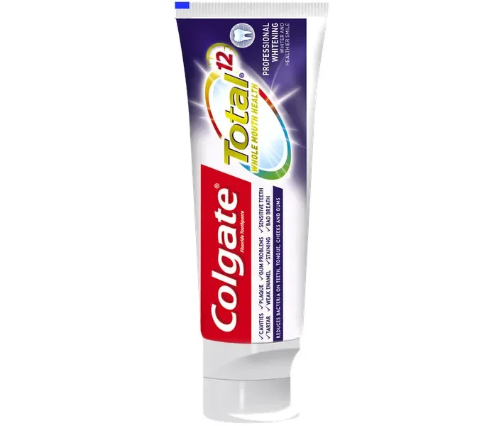 Зубна паста комплексна Colgate Total 12 Професійна відбілююча, 75мл