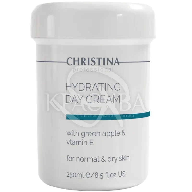 Зволожуючий денний крем з вітаміном Е "Зелене яблуко" Christina Hydrating Day Cream Green Apple + Vitamin E