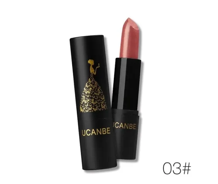 Помада для губ рожева з перламутром UCANBE 03 # "Rose Quartz"