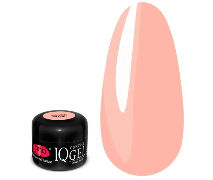 Контроль гель камуфлюючий PNB IQ Control Gel Сover Nude Уф/Лід - нюдовий, бежево-рожевий 5 мл
