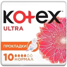Прокладки Kotex ультра Драй нормал з крильцями №10