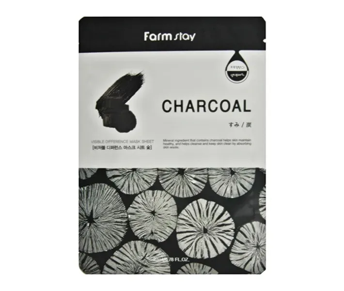 Тканинна маска Farmstay Visible Difference Mask Sheet, Charcoal (0094968)