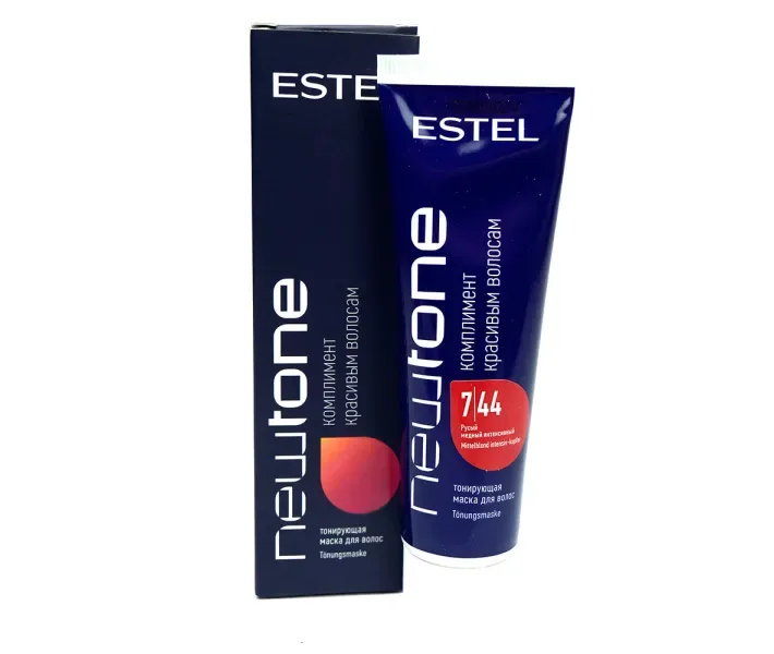 Тонуюча маска для волосся Estel Newtone 7/44 - русявий мідно-інтенсивний, 60 мл (0077541)