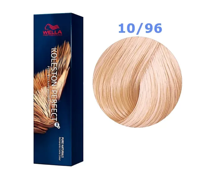 Фарба для волосся Wella Koleston Perfect № 10/96 (яскравий блондин Сандрі фіолетовий) - rich naturals (0003535)