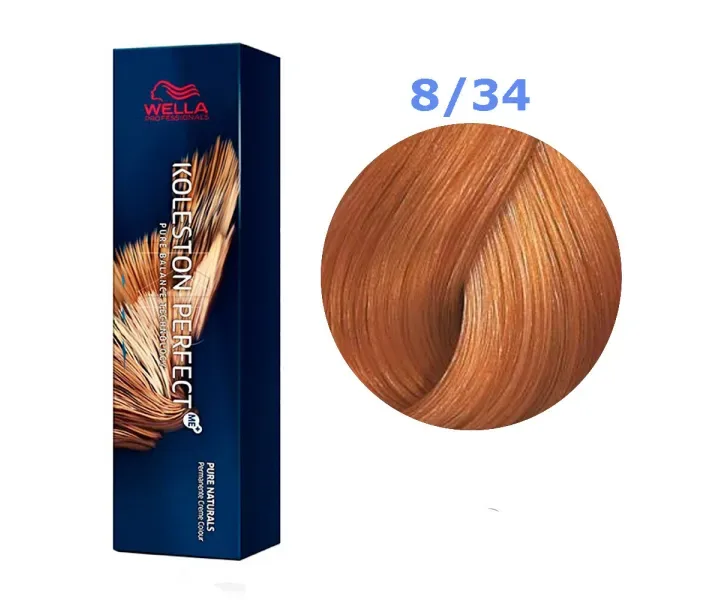 Фарба для волосся Wella Koleston Perfect № 8/34 (світлий блонд золотисто-червоний) - vibrant reds (0003572)