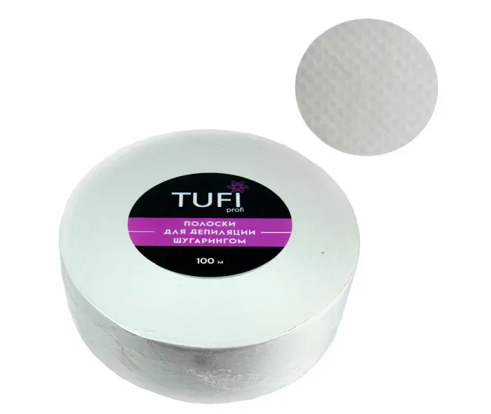 Папір в рулоні для депіляції шугарінг Tufi Profi, 100 м (0085509)