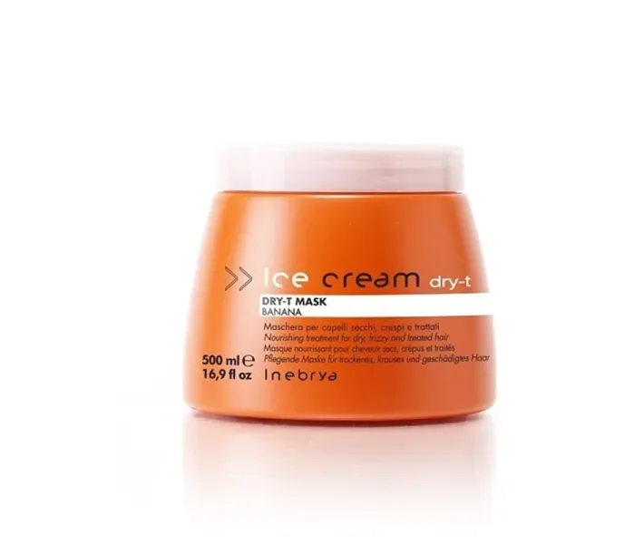 Маска для сухого, фарбованого та кучерявого волосся Ice Cream Dry-T Mask Inebrya