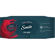 Серветки вологі Smile Men з екстрактом дерева дракону