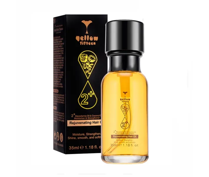 Масло для волосся Yellow Fifteen 2+ Macadamia Oil - Coconut Oil Moisturizer - Strengthener Rejuvenatin (0072506)