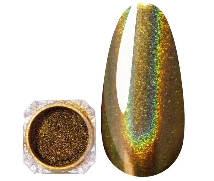 Втирка для ногтей Global Fashion Laser Powder призма