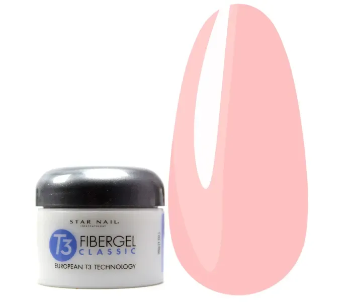 Гель Star Nail UV Fibergel Opaque Petal Pink - камуфлирующий бежево-розовый, 28 г (1291) (0075659)