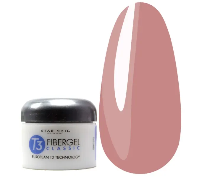 Гель Star Nail UV Fibergel Opaque Rose Nude - камуфлирующий телесно-розовый, 28 г (1293) (0075660)