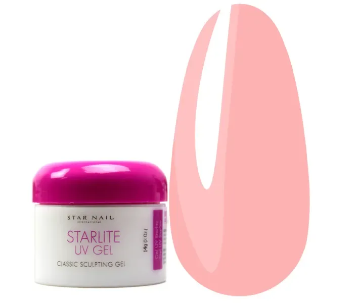 Гель Star Nail UV Starlite Gel Pink - моделирующий розовый, 14 г (418) (0075674)