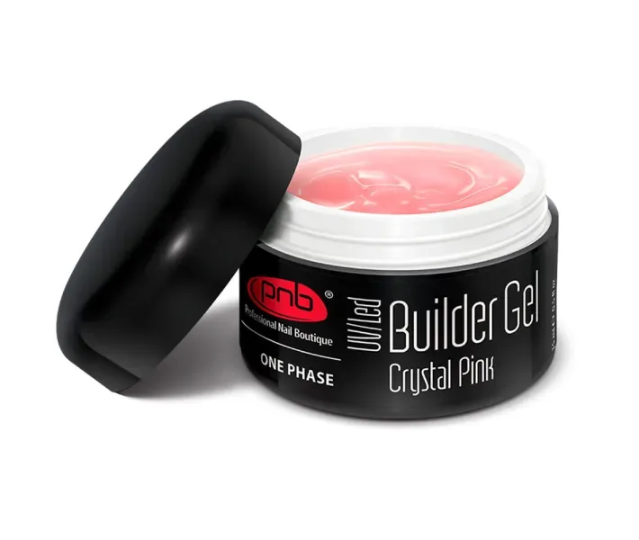 Моделирующий однофазный гель PNB Crystal Pink Уф/Лед - прозрачно-розовый