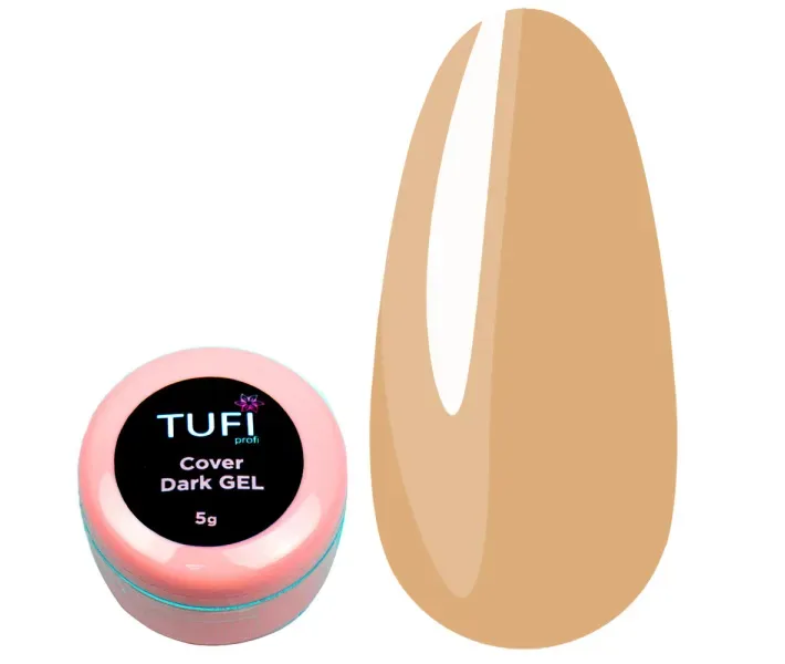 Гель для наращивания Tufi Profi UV Gel - Cover Dark