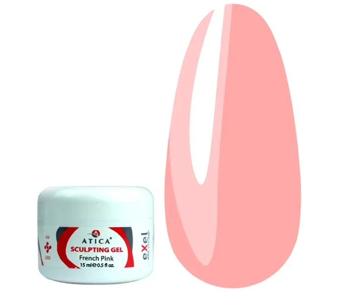 Гель для наращивания Atica Sculpting Gel - French Pink, 15 мл (85301) (0078959)