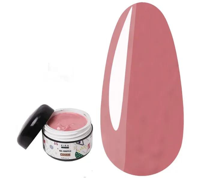 Гель для наращивания Kira Nails Souffle, Cover, 30 г (0093347)