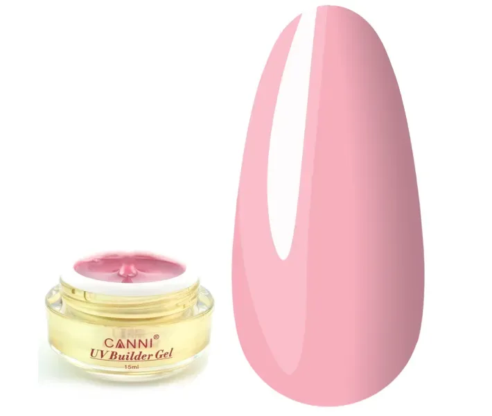 Гель конструирующий Canni 323 Natural Pink полупрозрачный, 15 мл (0073565)