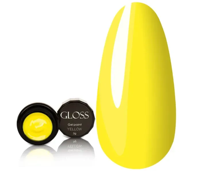 Гель-фарба Gloss - жовта, 3 мл (0073313)