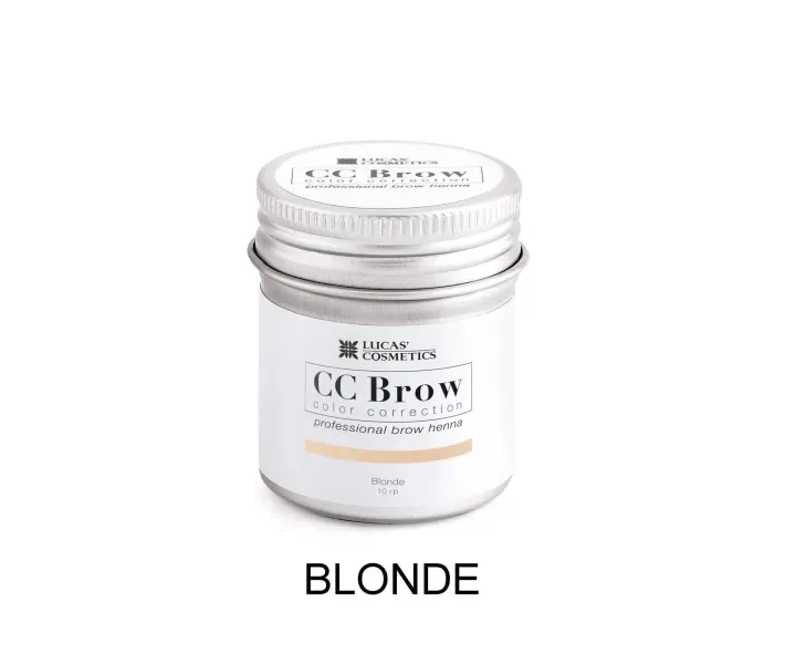 Хна для брів в баночці Lucas CC Brow - блонд