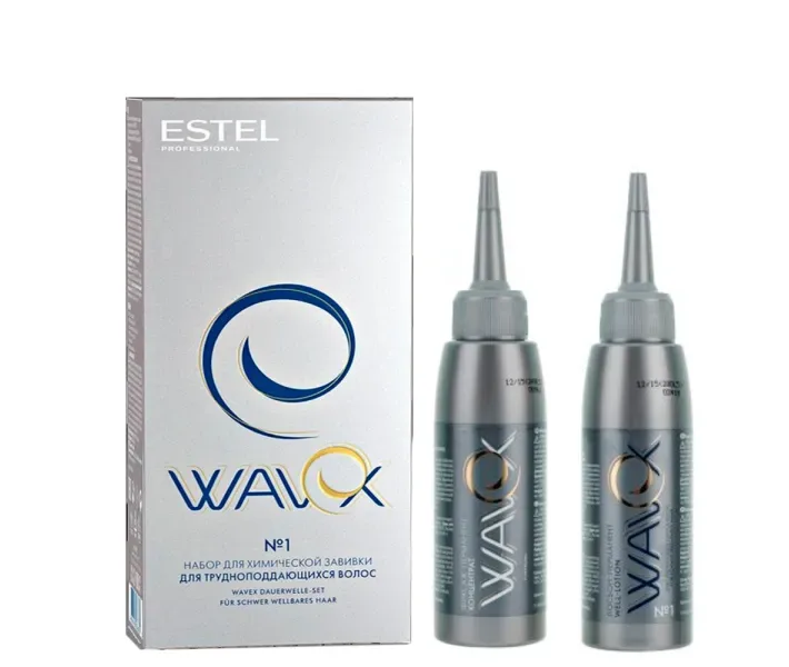 Набір для хімічної завивки Estel Wavex для волосся, що важко піддається (NW/1) (0075683)