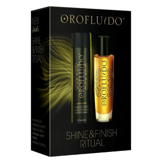 Orofluido Finish Ritual Pack - Подарунковий набір (еліксир краси + лак для волосся)