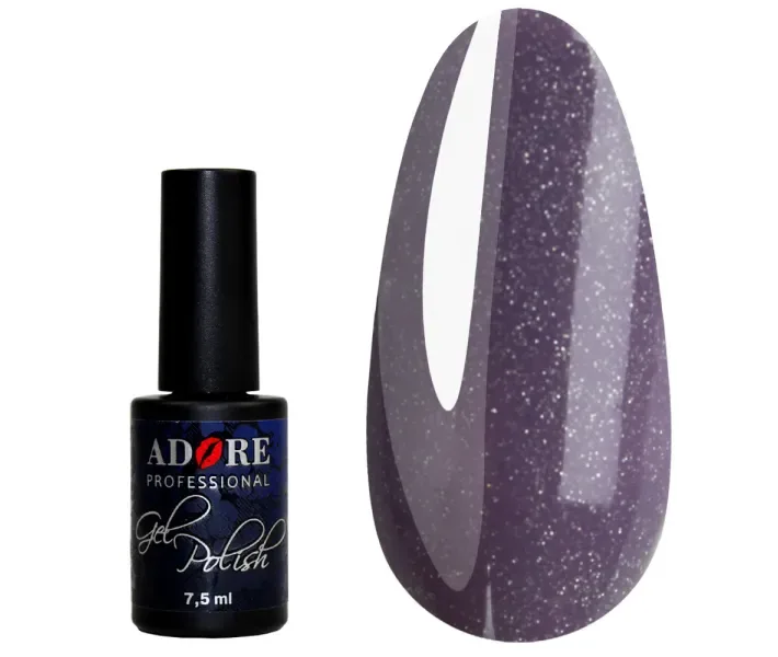 Гель-лак ADORE №328 - попелясто-бузковий з мікроблиском, 7,5 мл (0075352)