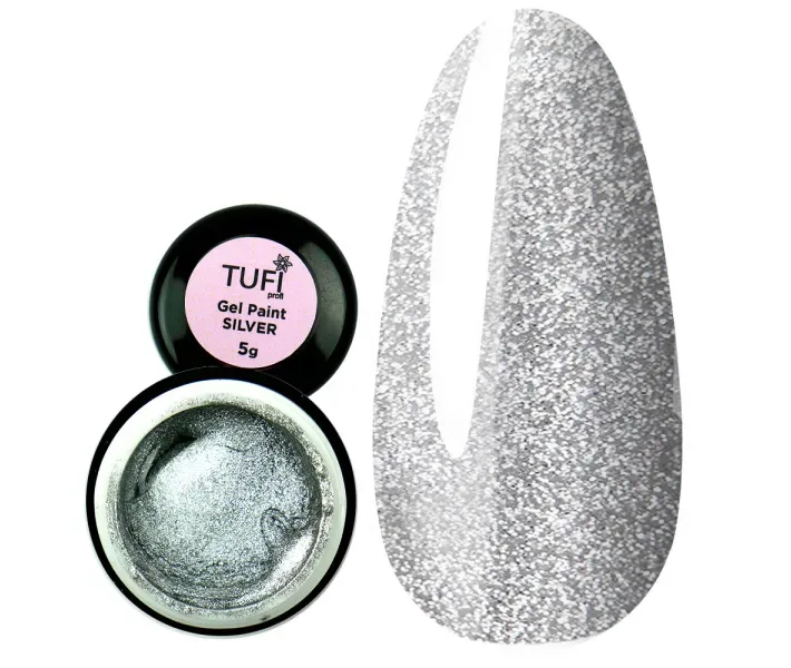 Гель-фарба Tufi Profi Silver - срібло, 5 г (0077992)
