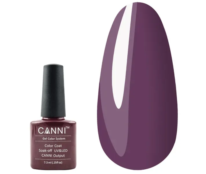 Гель-лак Canni №176 - баклажановий, 7,3 мл (0061811)